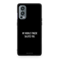 Thumbnail for OnePlus Nord 2 5G Salute θήκη από τη Smartfits με σχέδιο στο πίσω μέρος και μαύρο περίβλημα | Smartphone case with colorful back and black bezels by Smartfits