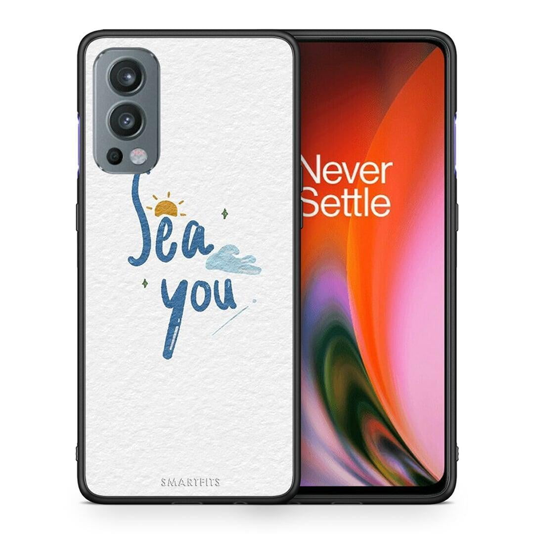 Θήκη OnePlus Nord 2 5G Sea You από τη Smartfits με σχέδιο στο πίσω μέρος και μαύρο περίβλημα | OnePlus Nord 2 5G Sea You case with colorful back and black bezels