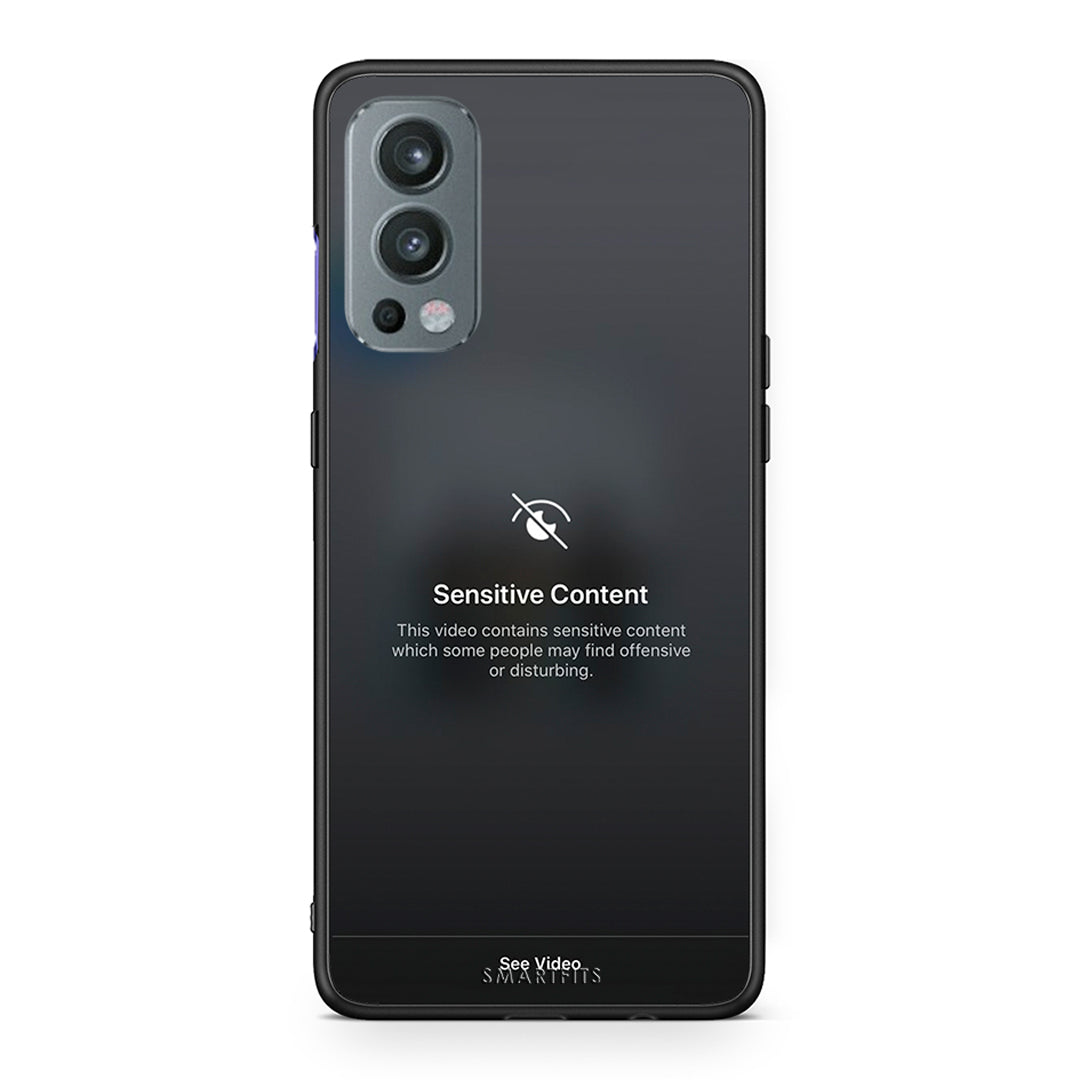 OnePlus Nord 2 5G Sensitive Content θήκη από τη Smartfits με σχέδιο στο πίσω μέρος και μαύρο περίβλημα | Smartphone case with colorful back and black bezels by Smartfits