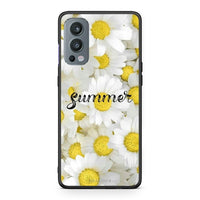 Thumbnail for OnePlus Nord 2 5G Summer Daisies Θήκη από τη Smartfits με σχέδιο στο πίσω μέρος και μαύρο περίβλημα | Smartphone case with colorful back and black bezels by Smartfits