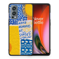 Thumbnail for Θήκη OnePlus Nord 2 5G Sunset Memories από τη Smartfits με σχέδιο στο πίσω μέρος και μαύρο περίβλημα | OnePlus Nord 2 5G Sunset Memories case with colorful back and black bezels
