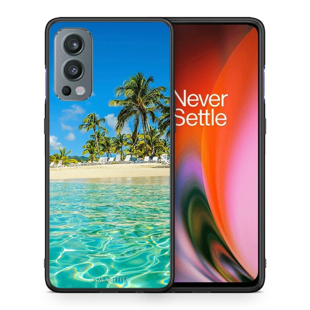 Θήκη OnePlus Nord 2 5G Tropical Vibes από τη Smartfits με σχέδιο στο πίσω μέρος και μαύρο περίβλημα | OnePlus Nord 2 5G Tropical Vibes case with colorful back and black bezels