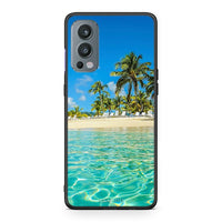 Thumbnail for OnePlus Nord 2 5G Tropical Vibes Θήκη από τη Smartfits με σχέδιο στο πίσω μέρος και μαύρο περίβλημα | Smartphone case with colorful back and black bezels by Smartfits