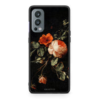 Thumbnail for OnePlus Nord 2 5G Vintage Roses θήκη από τη Smartfits με σχέδιο στο πίσω μέρος και μαύρο περίβλημα | Smartphone case with colorful back and black bezels by Smartfits