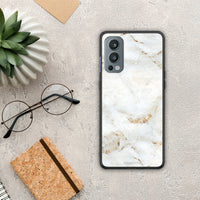 Thumbnail for White Gold Marble - OnePlus Nord 2 5G case