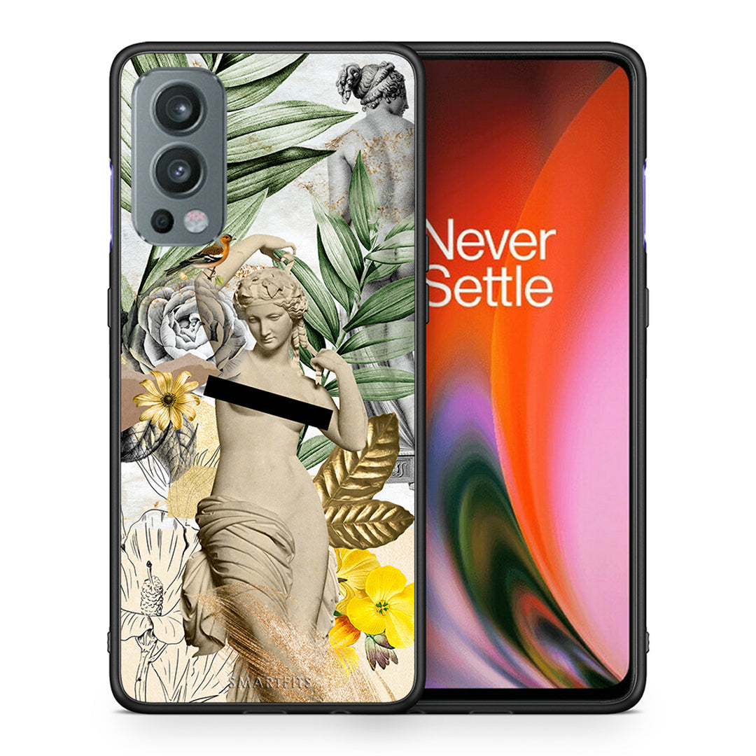 Θήκη OnePlus Nord 2 5G Woman Statue από τη Smartfits με σχέδιο στο πίσω μέρος και μαύρο περίβλημα | OnePlus Nord 2 5G Woman Statue case with colorful back and black bezels