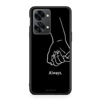 Thumbnail for OnePlus Nord 2T Always & Forever 1 Θήκη Αγίου Βαλεντίνου από τη Smartfits με σχέδιο στο πίσω μέρος και μαύρο περίβλημα | Smartphone case with colorful back and black bezels by Smartfits