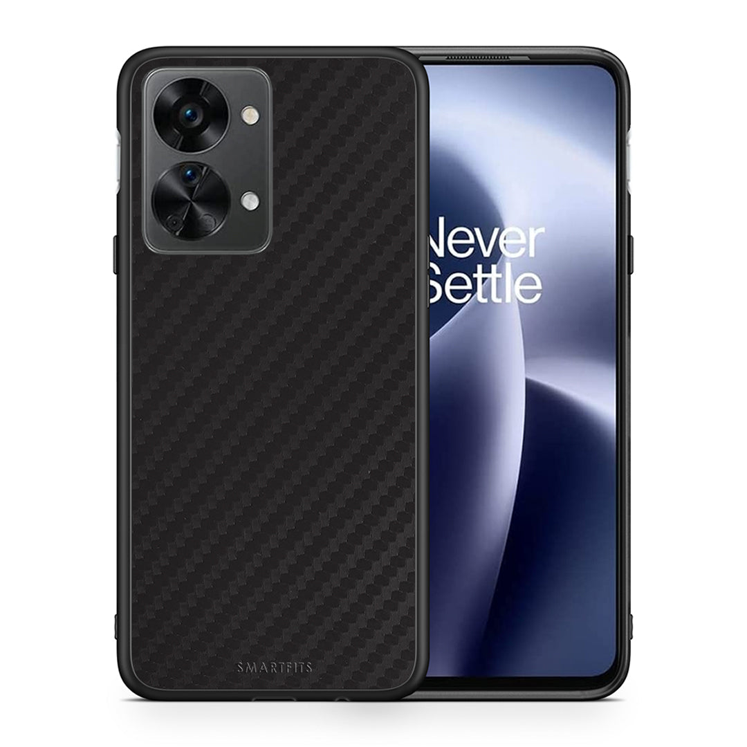 Θήκη OnePlus Nord 2T Carbon Black από τη Smartfits με σχέδιο στο πίσω μέρος και μαύρο περίβλημα | OnePlus Nord 2T Carbon Black case with colorful back and black bezels