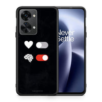 Thumbnail for Θήκη Αγίου Βαλεντίνου OnePlus Nord 2T Heart Vs Brain από τη Smartfits με σχέδιο στο πίσω μέρος και μαύρο περίβλημα | OnePlus Nord 2T Heart Vs Brain case with colorful back and black bezels