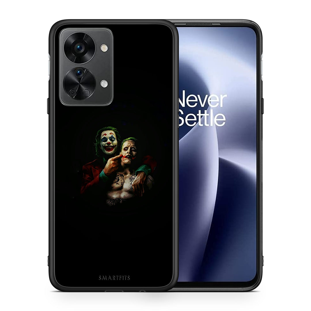 Θήκη OnePlus Nord 2T Clown Hero από τη Smartfits με σχέδιο στο πίσω μέρος και μαύρο περίβλημα | OnePlus Nord 2T Clown Hero case with colorful back and black bezels