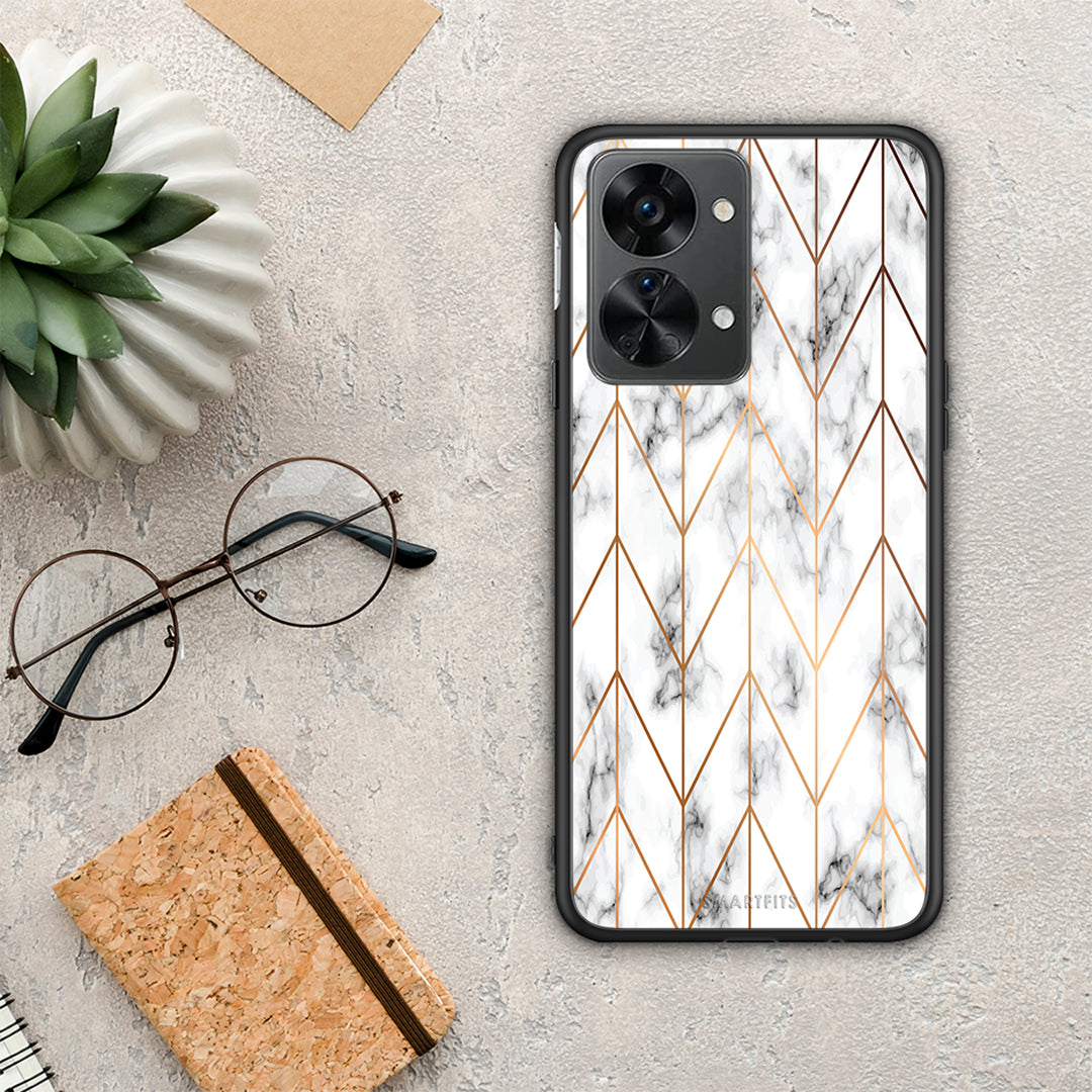 Marble Gold Geometric - OnePlus Nord 2T case