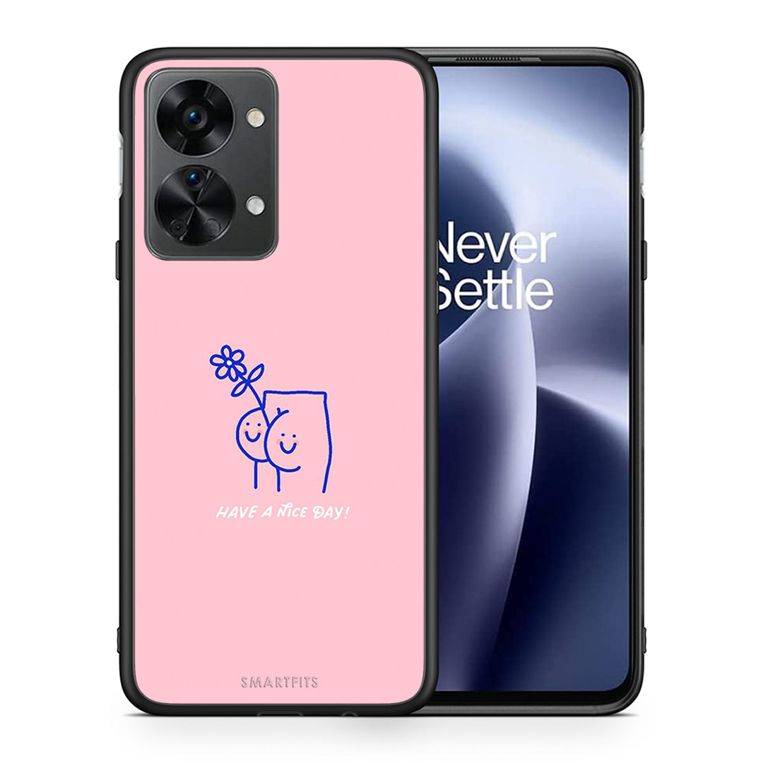 Θήκη OnePlus Nord 2T Nice Day από τη Smartfits με σχέδιο στο πίσω μέρος και μαύρο περίβλημα | OnePlus Nord 2T Nice Day case with colorful back and black bezels