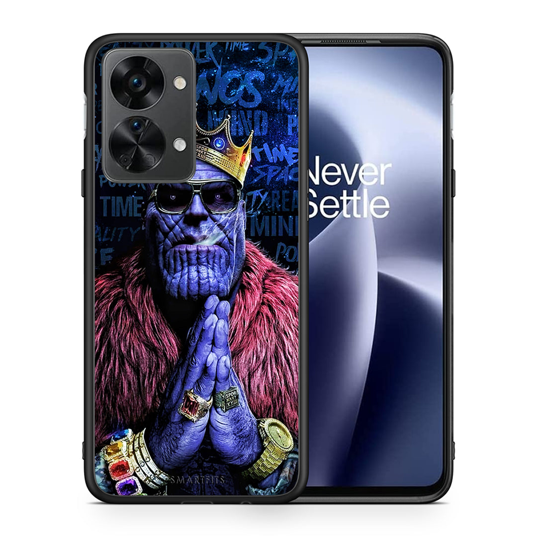 Θήκη OnePlus Nord 2T Thanos PopArt από τη Smartfits με σχέδιο στο πίσω μέρος και μαύρο περίβλημα | OnePlus Nord 2T Thanos PopArt case with colorful back and black bezels