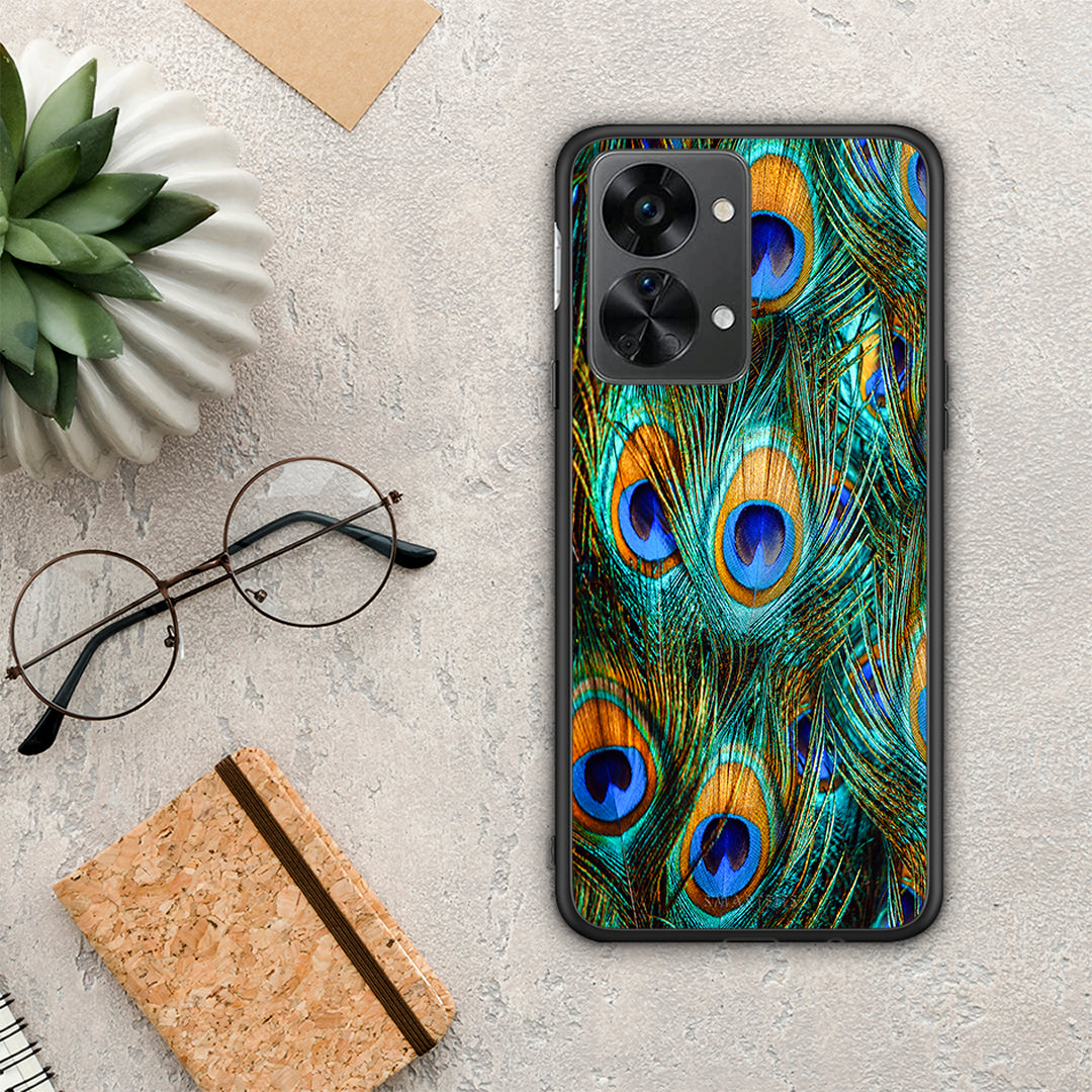 Real Peacock Feathers - OnePlus Nord 2T case