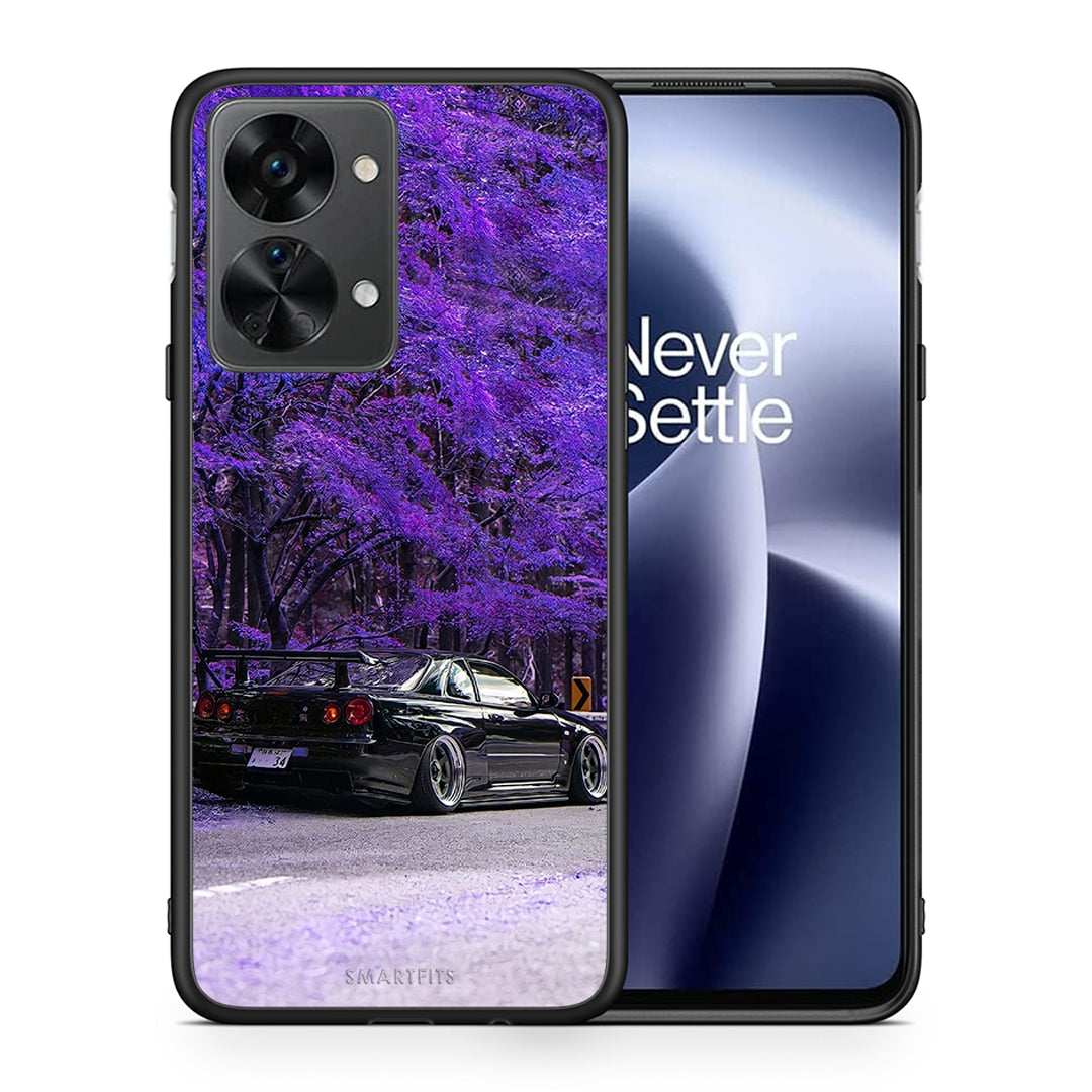 Θήκη Αγίου Βαλεντίνου OnePlus Nord 2T Super Car από τη Smartfits με σχέδιο στο πίσω μέρος και μαύρο περίβλημα | OnePlus Nord 2T Super Car case with colorful back and black bezels