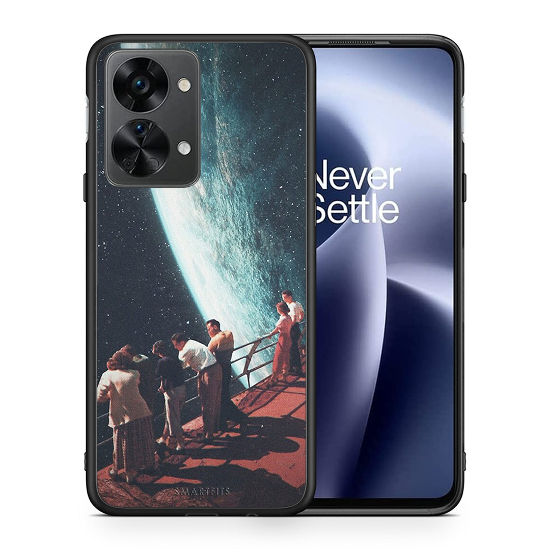 Θήκη OnePlus Nord 2T Surreal View από τη Smartfits με σχέδιο στο πίσω μέρος και μαύρο περίβλημα | OnePlus Nord 2T Surreal View case with colorful back and black bezels