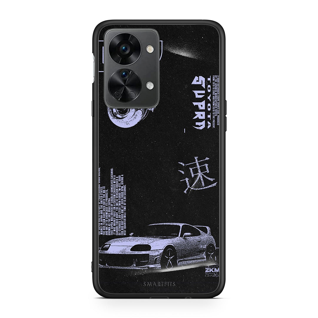 OnePlus Nord 2T Tokyo Drift Θήκη Αγίου Βαλεντίνου από τη Smartfits με σχέδιο στο πίσω μέρος και μαύρο περίβλημα | Smartphone case with colorful back and black bezels by Smartfits