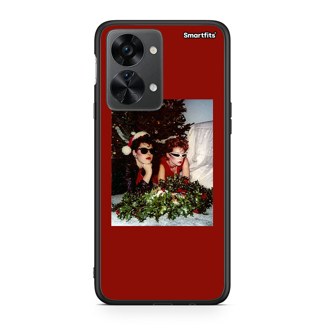 OnePlus Nord 2T Waiting For Xmas θήκη από τη Smartfits με σχέδιο στο πίσω μέρος και μαύρο περίβλημα | Smartphone case with colorful back and black bezels by Smartfits