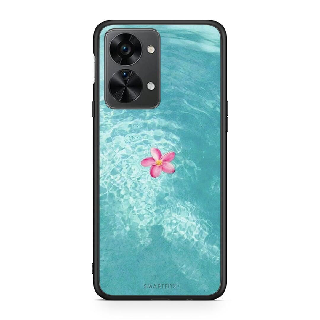 OnePlus Nord 2T Water Flower Θήκη από τη Smartfits με σχέδιο στο πίσω μέρος και μαύρο περίβλημα | Smartphone case with colorful back and black bezels by Smartfits