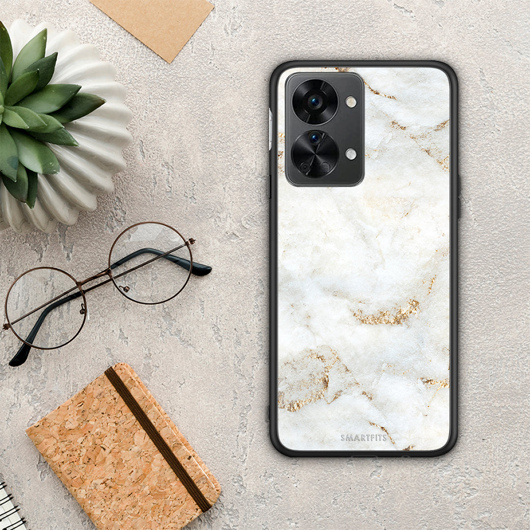 White Gold Marble - OnePlus Nord 2T case