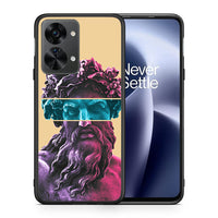 Thumbnail for Θήκη Αγίου Βαλεντίνου OnePlus Nord 2T Zeus Art από τη Smartfits με σχέδιο στο πίσω μέρος και μαύρο περίβλημα | OnePlus Nord 2T Zeus Art case with colorful back and black bezels