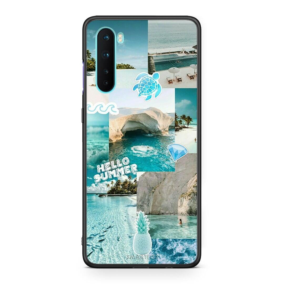 OnePlus Nord 5G Aesthetic Summer Θήκη από τη Smartfits με σχέδιο στο πίσω μέρος και μαύρο περίβλημα | Smartphone case with colorful back and black bezels by Smartfits