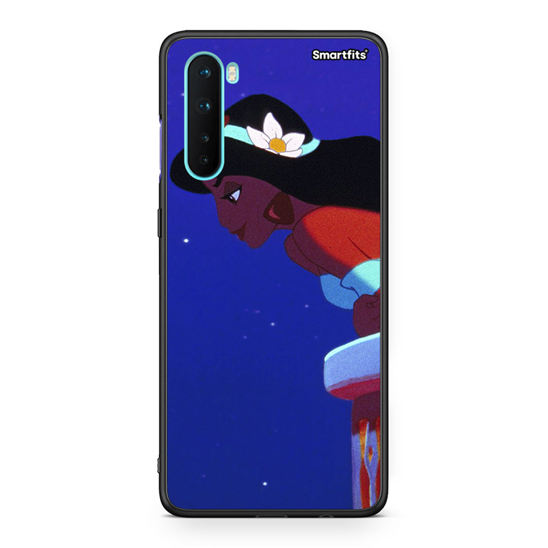 OnePlus Nord 5G Alladin And Jasmine Love 2 θήκη από τη Smartfits με σχέδιο στο πίσω μέρος και μαύρο περίβλημα | Smartphone case with colorful back and black bezels by Smartfits