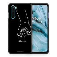 Thumbnail for Θήκη Αγίου Βαλεντίνου OnePlus Nord 5G Always & Forever 1 από τη Smartfits με σχέδιο στο πίσω μέρος και μαύρο περίβλημα | OnePlus Nord 5G Always & Forever 1 case with colorful back and black bezels