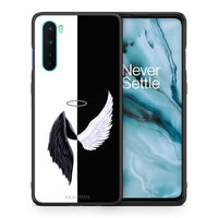 Thumbnail for Θήκη OnePlus Nord 5G Angels Demons από τη Smartfits με σχέδιο στο πίσω μέρος και μαύρο περίβλημα | OnePlus Nord 5G Angels Demons case with colorful back and black bezels