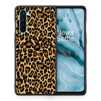 Thumbnail for Θήκη OnePlus Nord 5G Leopard Animal από τη Smartfits με σχέδιο στο πίσω μέρος και μαύρο περίβλημα | OnePlus Nord 5G Leopard Animal case with colorful back and black bezels