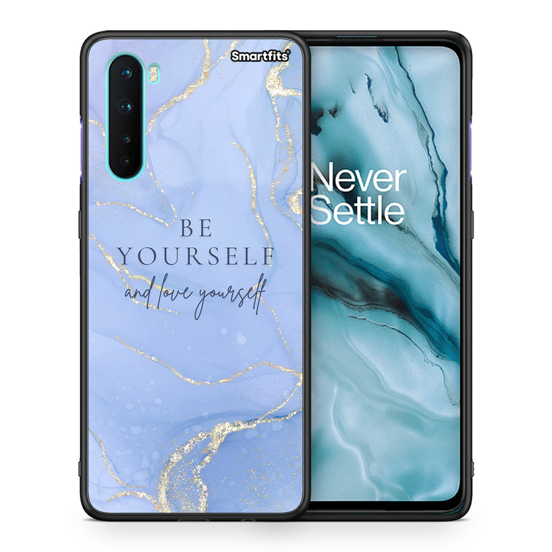 Θήκη OnePlus Nord 5G Be Yourself από τη Smartfits με σχέδιο στο πίσω μέρος και μαύρο περίβλημα | OnePlus Nord 5G Be Yourself case with colorful back and black bezels