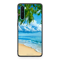 Thumbnail for OnePlus Nord 5G Beautiful Beach θήκη από τη Smartfits με σχέδιο στο πίσω μέρος και μαύρο περίβλημα | Smartphone case with colorful back and black bezels by Smartfits