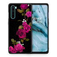 Thumbnail for Θήκη OnePlus Nord 5G Red Roses Flower από τη Smartfits με σχέδιο στο πίσω μέρος και μαύρο περίβλημα | OnePlus Nord 5G Red Roses Flower case with colorful back and black bezels