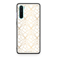 Thumbnail for 111 - OnePlus Nord 5G Luxury White Geometric case, cover, bumper