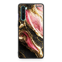 Thumbnail for OnePlus Nord 5G Glamorous Pink Marble θήκη από τη Smartfits με σχέδιο στο πίσω μέρος και μαύρο περίβλημα | Smartphone case with colorful back and black bezels by Smartfits