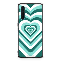 Thumbnail for OnePlus Nord 5G Green Hearts θήκη από τη Smartfits με σχέδιο στο πίσω μέρος και μαύρο περίβλημα | Smartphone case with colorful back and black bezels by Smartfits