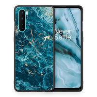 Thumbnail for Θήκη OnePlus Nord 5G Marble Blue από τη Smartfits με σχέδιο στο πίσω μέρος και μαύρο περίβλημα | OnePlus Nord 5G Marble Blue case with colorful back and black bezels