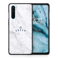 Thumbnail for Θήκη OnePlus Nord 5G Queen Marble από τη Smartfits με σχέδιο στο πίσω μέρος και μαύρο περίβλημα | OnePlus Nord 5G Queen Marble case with colorful back and black bezels