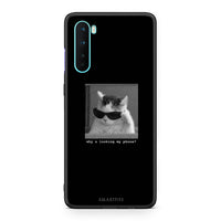 Thumbnail for OnePlus Nord 5G Meme Cat θήκη από τη Smartfits με σχέδιο στο πίσω μέρος και μαύρο περίβλημα | Smartphone case with colorful back and black bezels by Smartfits