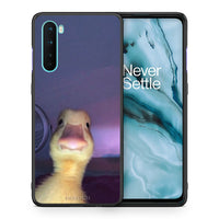 Thumbnail for Θήκη OnePlus Nord 5G Meme Duck από τη Smartfits με σχέδιο στο πίσω μέρος και μαύρο περίβλημα | OnePlus Nord 5G Meme Duck case with colorful back and black bezels