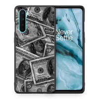 Thumbnail for Θήκη OnePlus Nord 5G Money Dollars από τη Smartfits με σχέδιο στο πίσω μέρος και μαύρο περίβλημα | OnePlus Nord 5G Money Dollars case with colorful back and black bezels