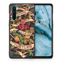 Thumbnail for Θήκη OnePlus Nord 5G Ninja Turtles από τη Smartfits με σχέδιο στο πίσω μέρος και μαύρο περίβλημα | OnePlus Nord 5G Ninja Turtles case with colorful back and black bezels