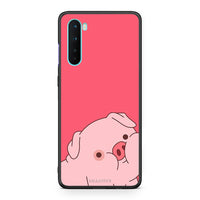 Thumbnail for OnePlus Nord 5G Pig Love 1 Θήκη Αγίου Βαλεντίνου από τη Smartfits με σχέδιο στο πίσω μέρος και μαύρο περίβλημα | Smartphone case with colorful back and black bezels by Smartfits
