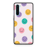 Thumbnail for OnePlus Nord 5G Smiley Faces θήκη από τη Smartfits με σχέδιο στο πίσω μέρος και μαύρο περίβλημα | Smartphone case with colorful back and black bezels by Smartfits