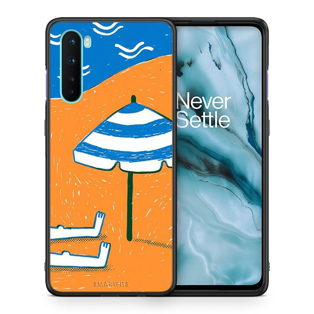 Θήκη OnePlus Nord 5G Summering από τη Smartfits με σχέδιο στο πίσω μέρος και μαύρο περίβλημα | OnePlus Nord 5G Summering case with colorful back and black bezels