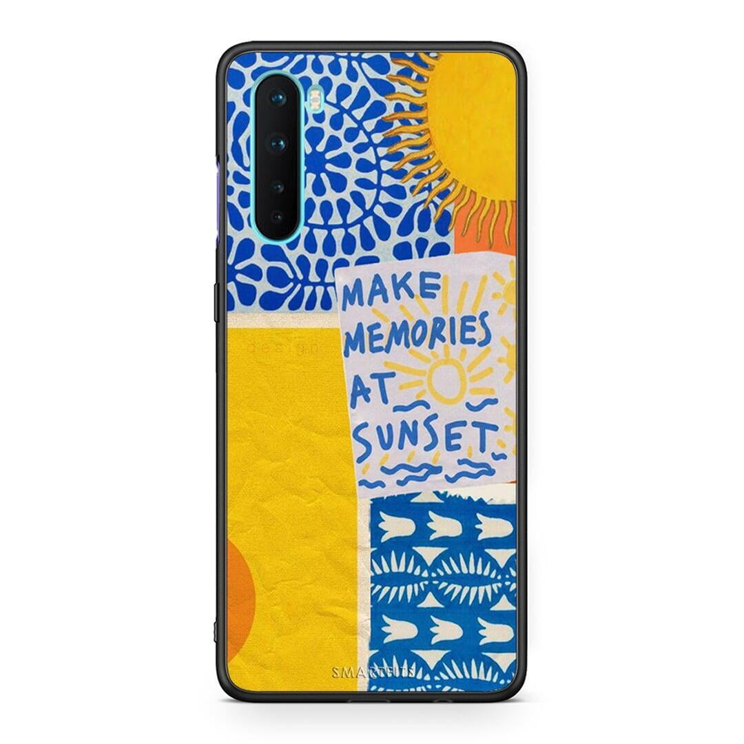 OnePlus Nord 5G Sunset Memories Θήκη από τη Smartfits με σχέδιο στο πίσω μέρος και μαύρο περίβλημα | Smartphone case with colorful back and black bezels by Smartfits