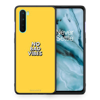 Thumbnail for Θήκη OnePlus Nord 5G Vibes Text από τη Smartfits με σχέδιο στο πίσω μέρος και μαύρο περίβλημα | OnePlus Nord 5G Vibes Text case with colorful back and black bezels