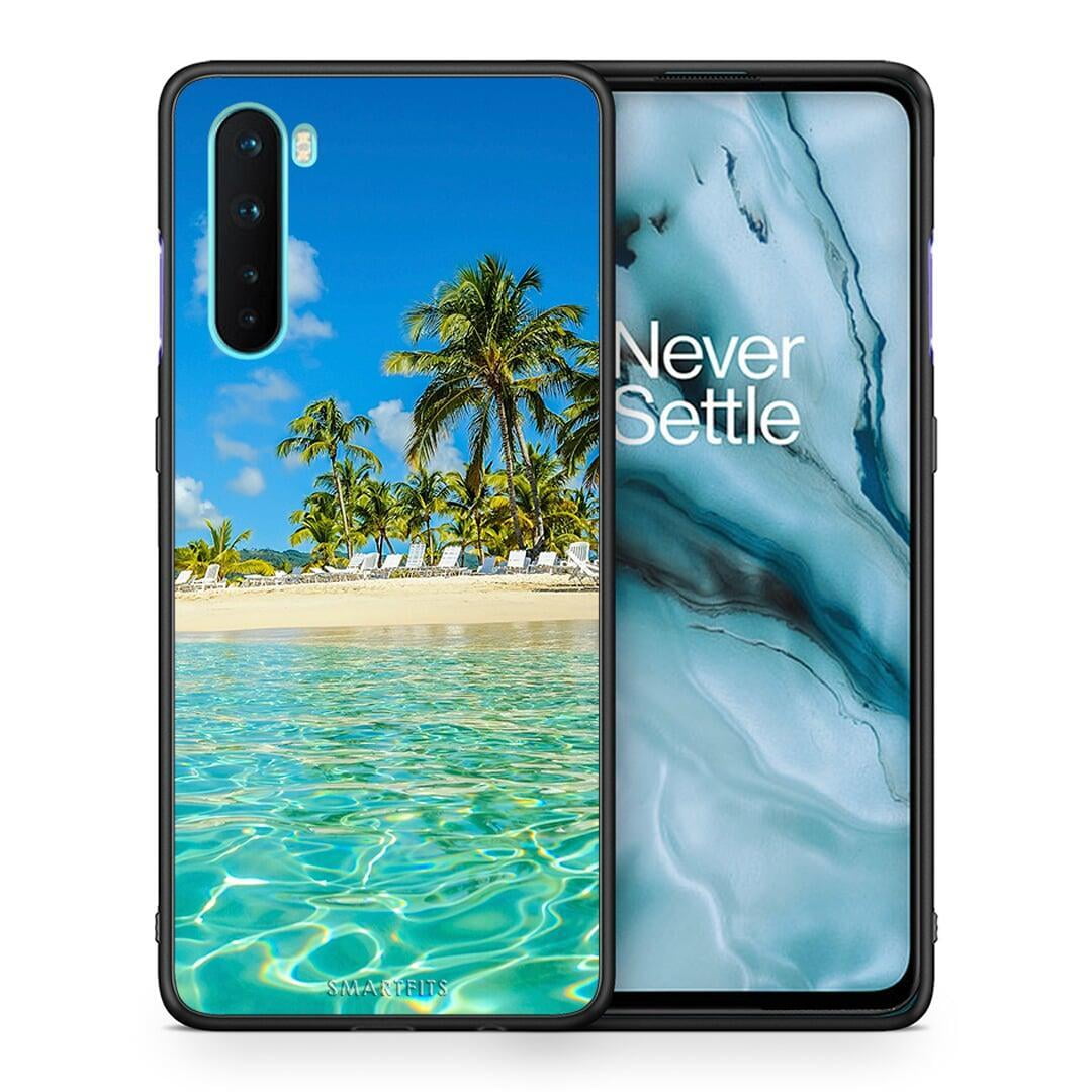 Θήκη OnePlus Nord 5G Tropical Vibes από τη Smartfits με σχέδιο στο πίσω μέρος και μαύρο περίβλημα | OnePlus Nord 5G Tropical Vibes case with colorful back and black bezels