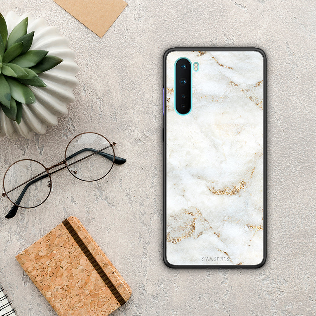 White Gold Marble - OnePlus Nord 5G case