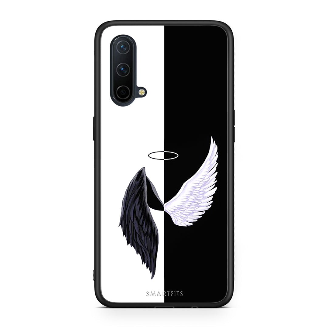 OnePlus Nord CE 5G Angels Demons θήκη από τη Smartfits με σχέδιο στο πίσω μέρος και μαύρο περίβλημα | Smartphone case with colorful back and black bezels by Smartfits